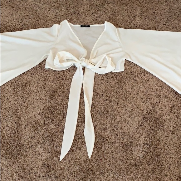 Nasty Gal Tops - Bell Sleeve Crop Top